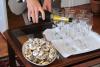 Champagne and wedding cakes