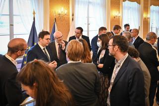 Minister Lipavský during the press trip