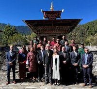 Jednání v Institutu Ugyen Wangchucka pro lesnický výzkum a vzdělávání v Bumthangu