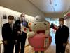 With the mascot of Namie Town Ukedon