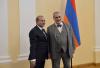 Ministr Karel Schwarzenberg a předseda Národního shromáždění Arménie Hovik Abrahamjan