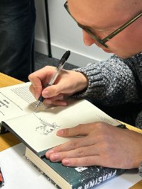 Illustrator Karel Osoha in Manchester