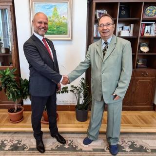 Petr Angyalossy a předseda Ústavního soudu Rumunska Valer Dorneanu
