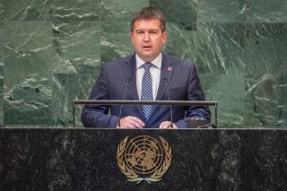 Ministr Hamáček vystoupil na 73. Valném shromáždění OSN
