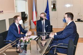 Jan Lipavský was appointed Minister of Foreign Affairs of the Czech Republic on 17 December 2021 