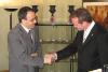 Le Président de la délégation tchèque M. Antl avec le Président de la Chambre des Représentants K. Ghellab