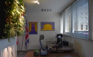 The newly refurbished interior of the Embassy (Ambassador´s Office) 