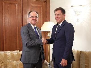 Velvyslanec Karel Urban se setkal s prezidentem Albánie Bajramem Begajem