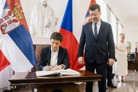 Předsedkyně Národního shromáždění Ana Brnabićová v Praze