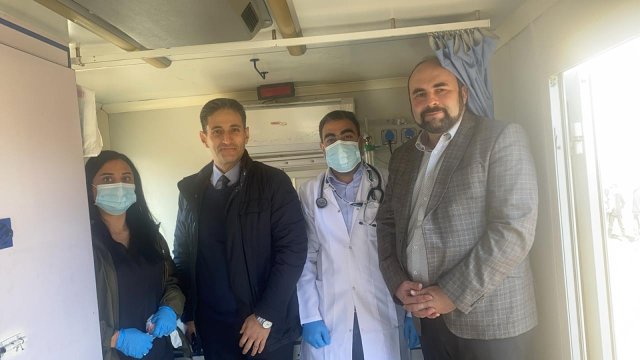 with the medical team