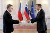 Handing over the credentials of the Ambassador Juraj Chmiel to the President Borut Pahor