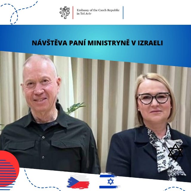 Ministryně Černuchová v Izraeli |  Velvyslanectví České republiky v Tel Avivu