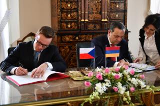 Deputy Minister Chmelař held consultations with Armenian MFA Deputy Minister Adonts