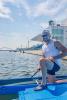 Martin Fuksa na olympijském kanále Sea Forest Water Way v Tokiu