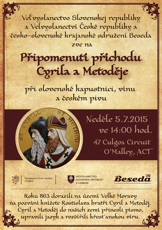 Cyril a Metodej pozvanka