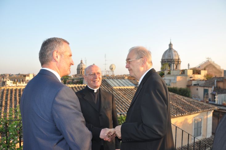 J.E. velvyslanec Pavel Vošalík, J.E. nuncius Causero a J.E. nuncius Ender